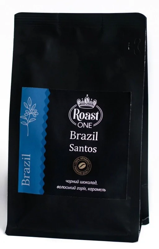 Кава Арабіка Brazil Santos Roast ONE в зернах 200 г